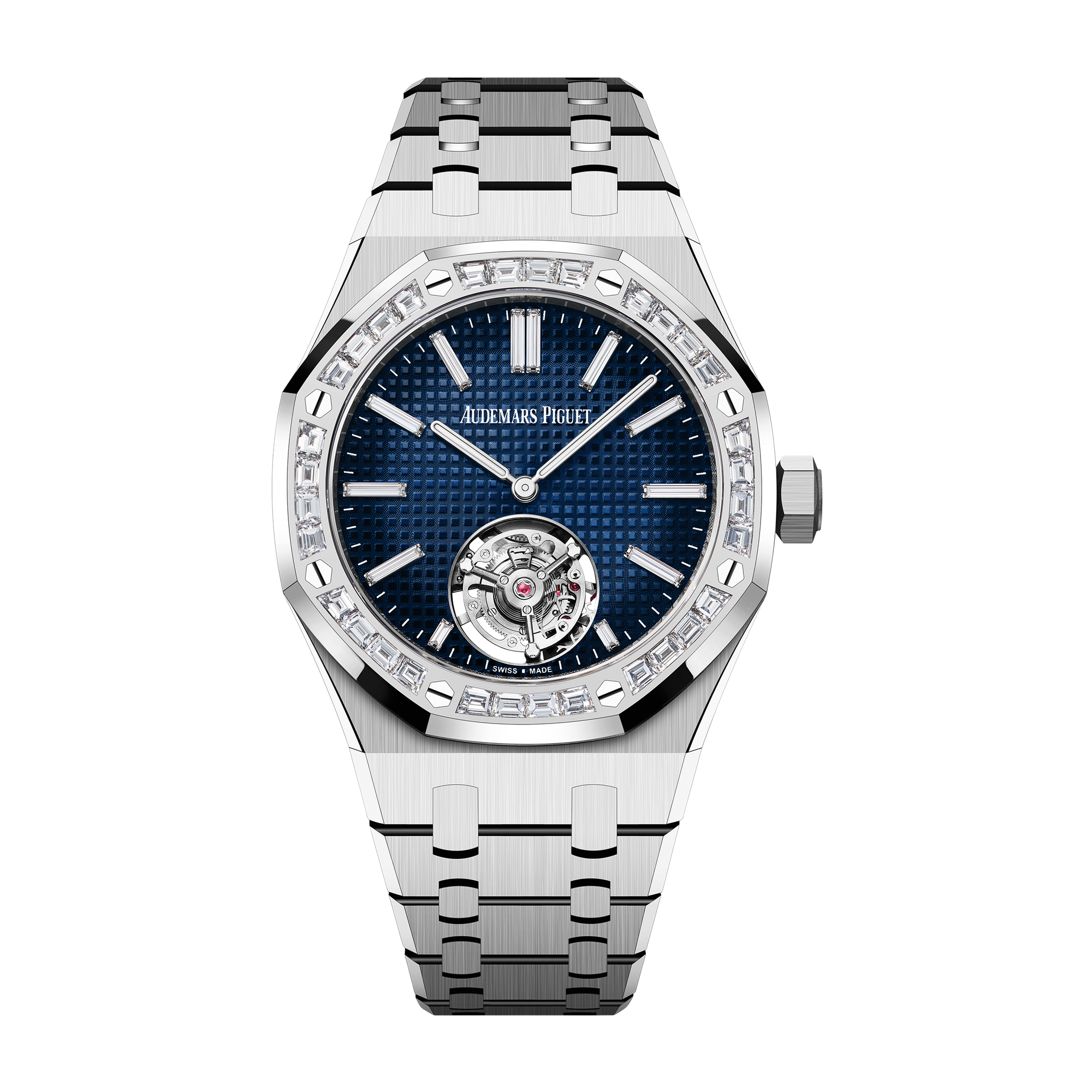 Audemars Piguet Royal Oak Selfwinding Flying Tourbillon Extra-Thin Blue White Gold 37mm