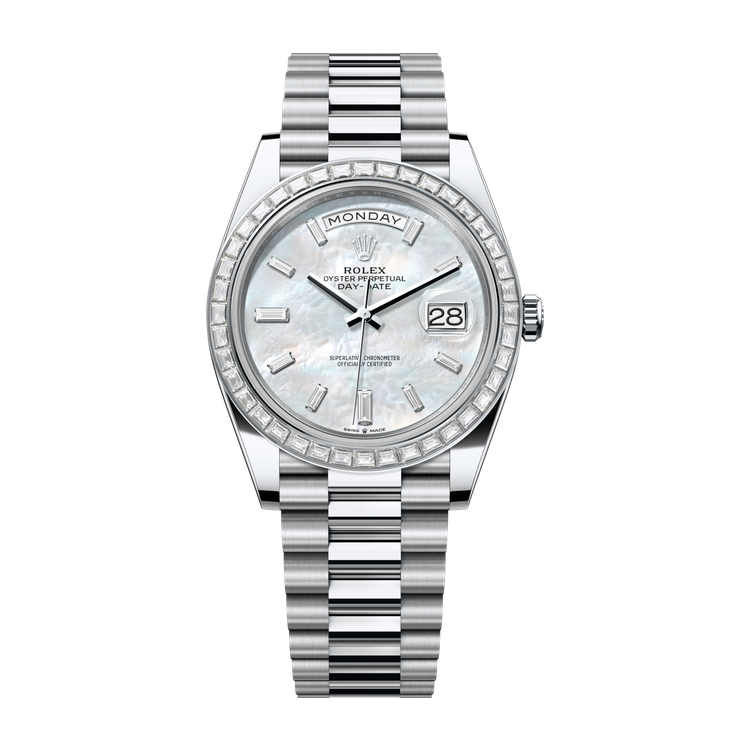 Rolex Day-Date 40 Mother of Pearl Platinum 40mm
