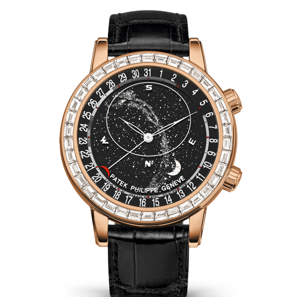 Patek Philippe Grand Complications Black Rose Gold Leather 44mm