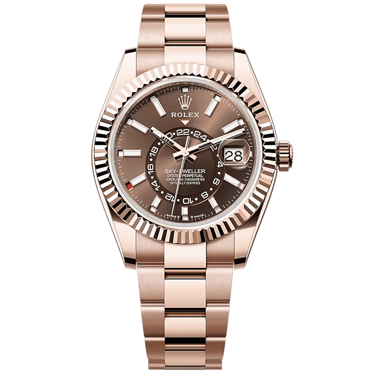 Rolex Sky-Dweller Chocolate Rose Gold 42mm