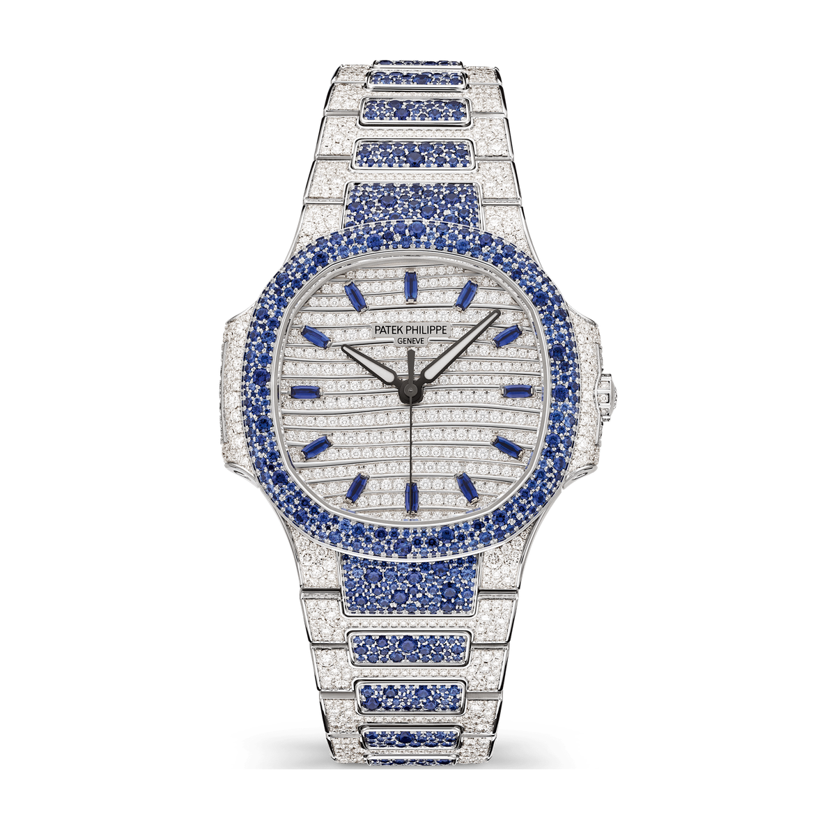 Patek Philippe Nautilus Diamond Pave White Gold 35.2mm