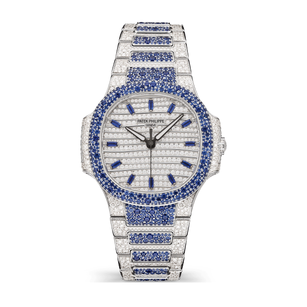 Patek Philippe Nautilus Diamond Pave White Gold 35.2mm