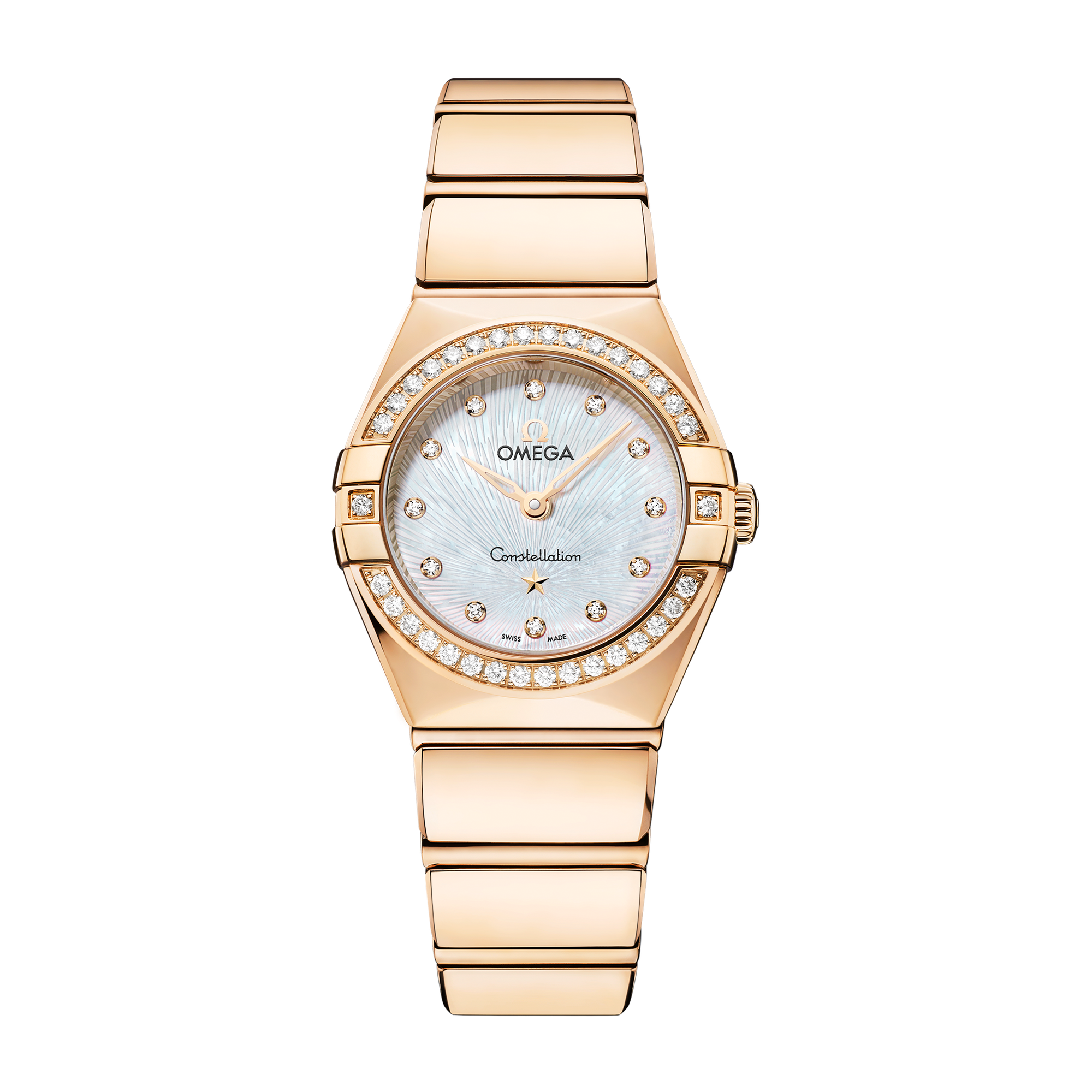 Omega Constellation White Yellow Gold 25mm