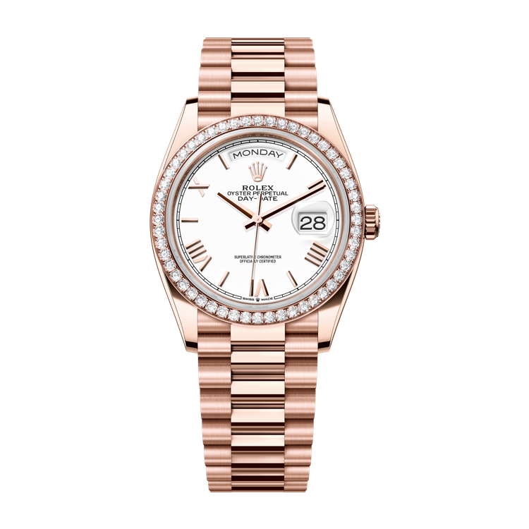 Rolex Day-Date 36 White Rose Gold 36mm