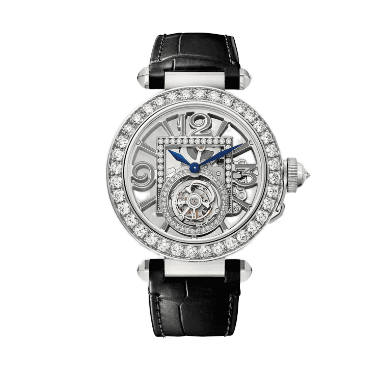 Cartier Pasha de Cartier 41 mm Skeleton White Gold Leather 41mm