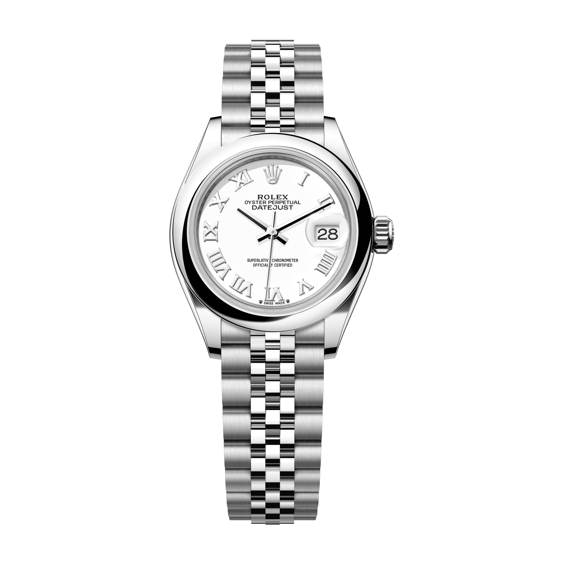 Rolex Lady-Datejust White Steel 28mm