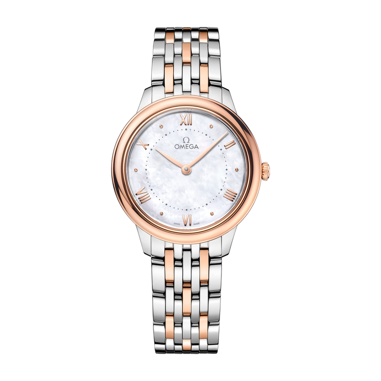 Omega De Ville Prestige White Two-Tone 30mm