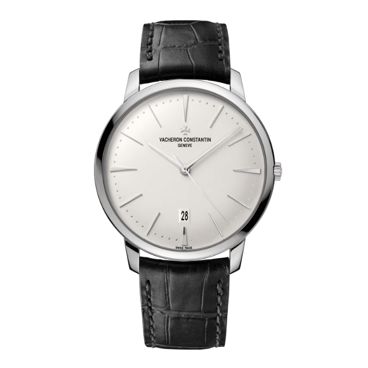 Vacheron Constantin Patrimony Self-winding Silver White Gold Alligator Leather 40mm