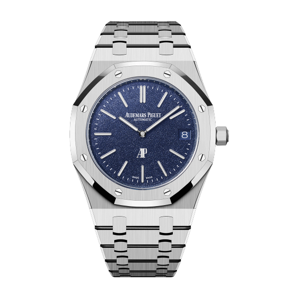 Audemars Piguet "Jumbo" Royal Oak Extra-Thin Blue White Gold 39mm