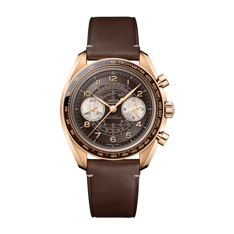 Omega Speedmaster Chronoscope Brown Bronze Leather 43mm