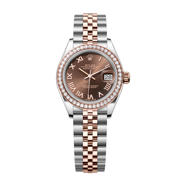 Rolex Lady-Datejust Chocolate Two-Tone 28mm