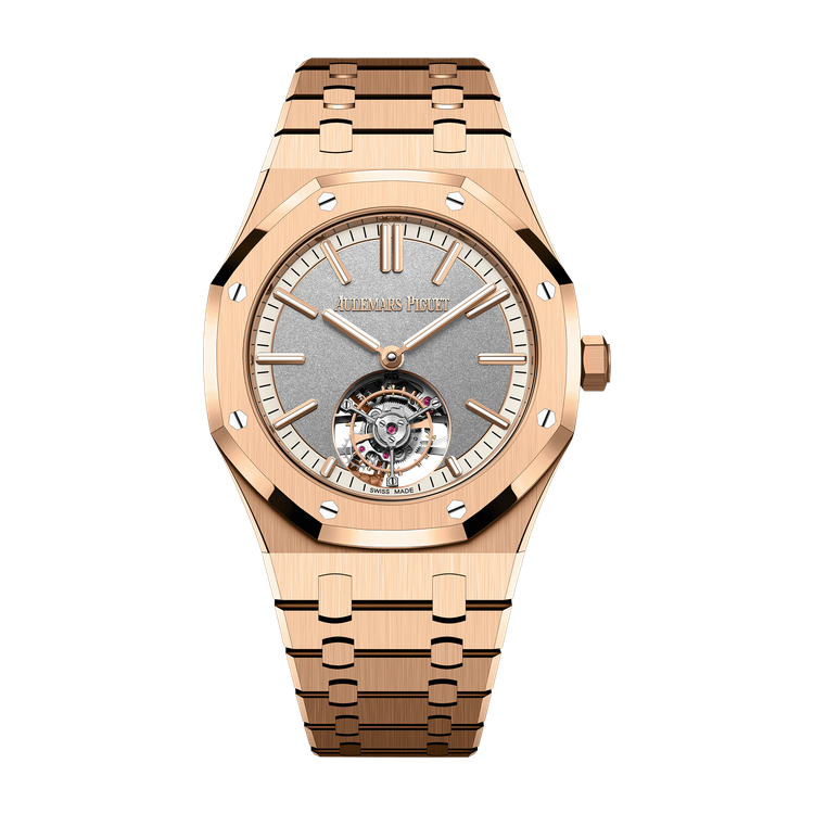 Audemars Piguet Royal Oak Selfwinding Flying Tourbillon Grey Rose Gold 41mm