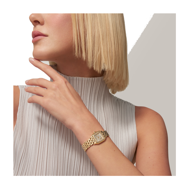 Cartier Panthère de Cartier Small Diamond Pave Yellow Gold 22mm