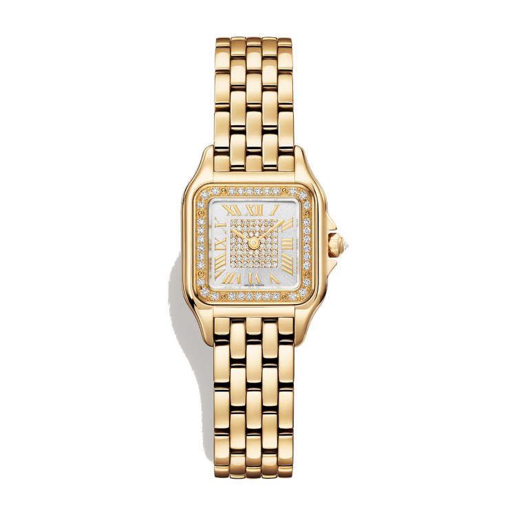 Cartier Panthère de Cartier Small Diamond Pave Yellow Gold 22mm