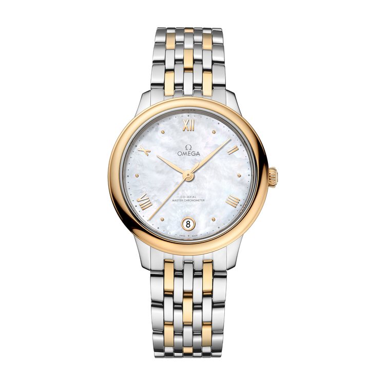 Omega De Ville Prestige White Two-Tone 34mm