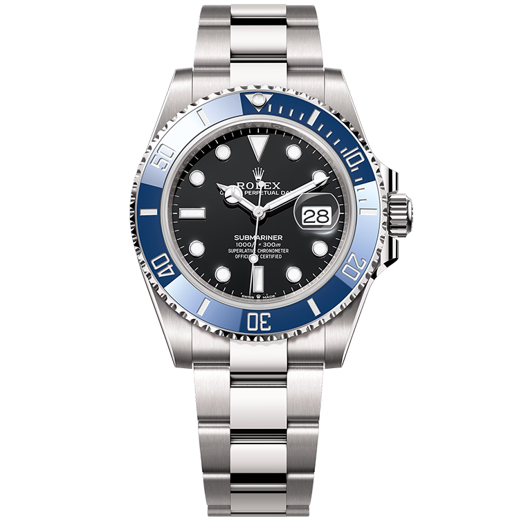 Rolex "Cookie Monster" Submariner Black White Gold 41mm
