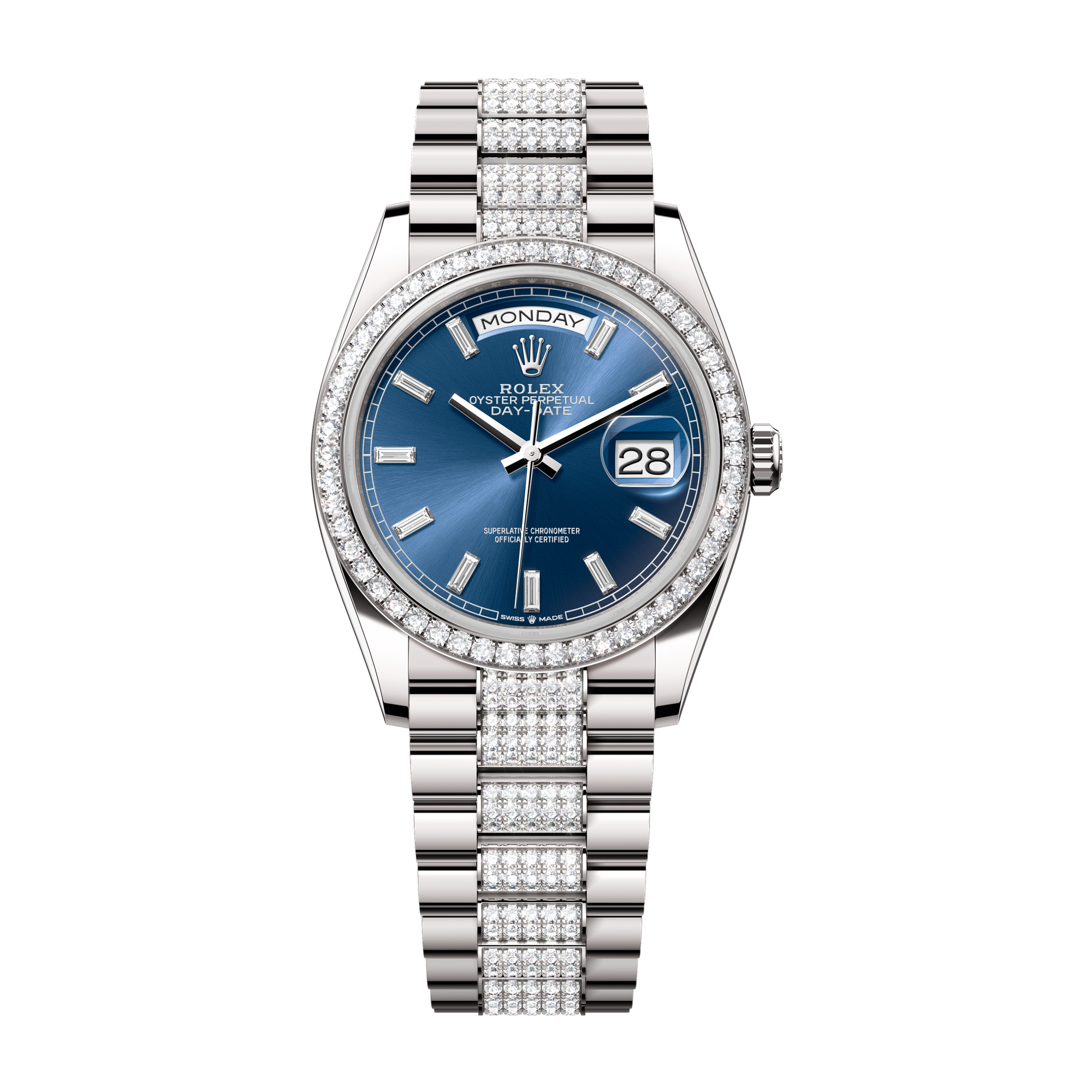 Rolex Day-Date 36 Blue White Gold 36mm