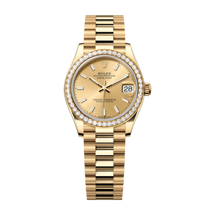 Rolex Datejust 31 Champagne Yellow Gold 31mm