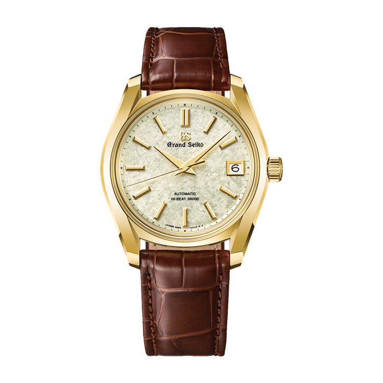 Grand Seiko Heritage 62GS Green Yellow Gold Alligator Leather 38mm