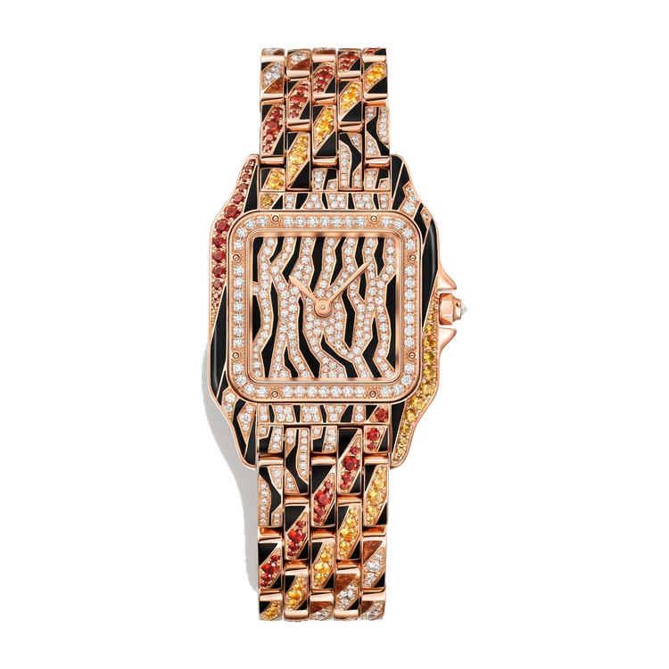 Cartier Panthère de Cartier Medium Diamond Pave Rose Gold 26.7mm