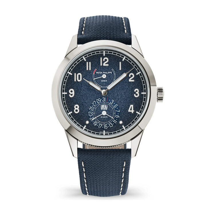 Patek Philippe Complications Blue White Gold Leather 41mm