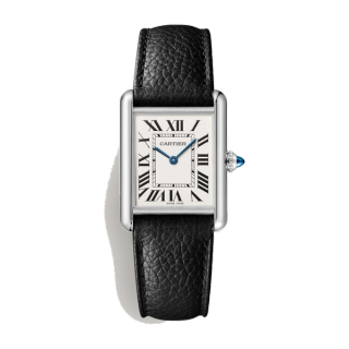 Cartier Tank Must Silver Steel Leather 25.5mm