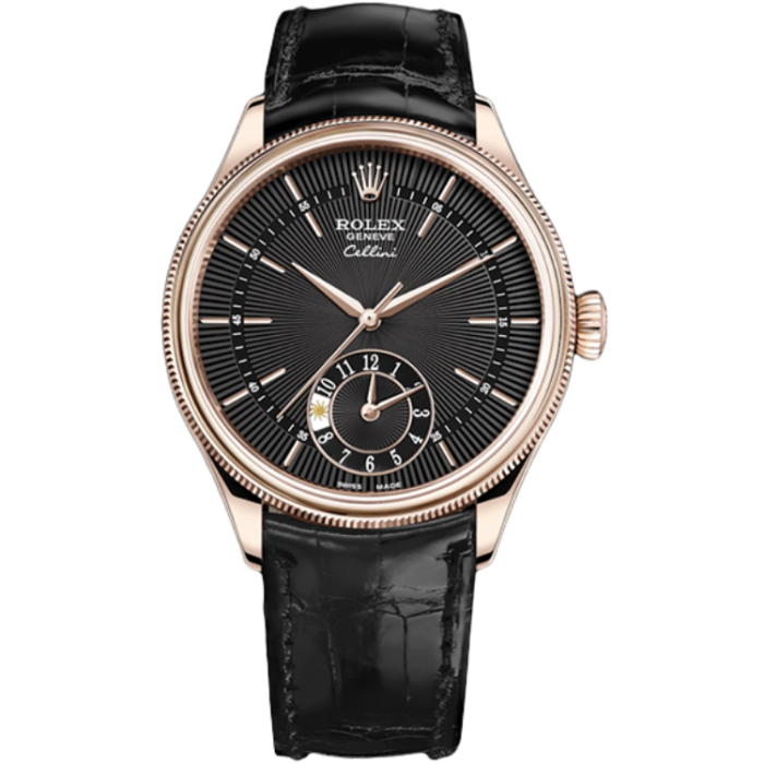Rolex Cellini Black Leather 39mm