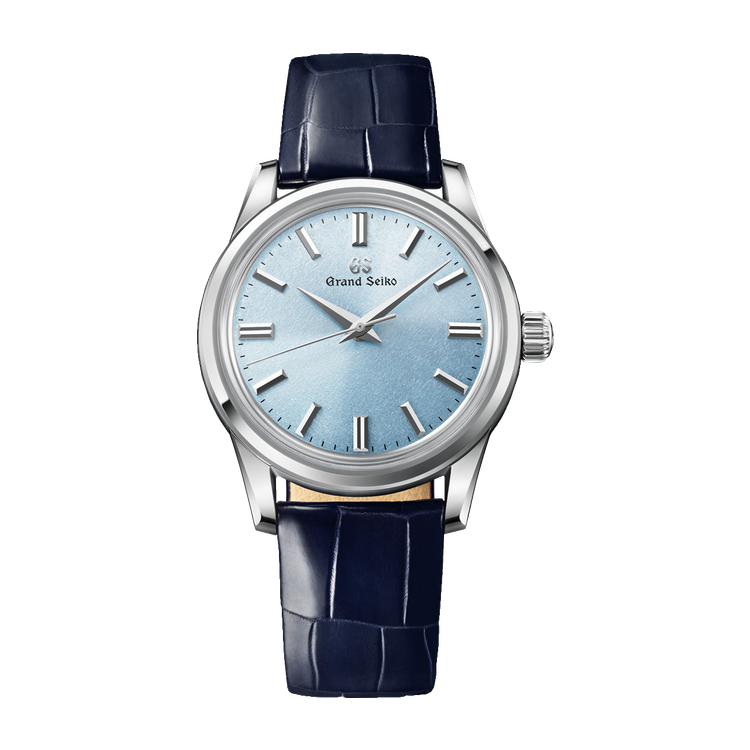 Grand Seiko "Kishun" Elegance Contemporary Classics Blue Steel Alligator Leather 37.3mm