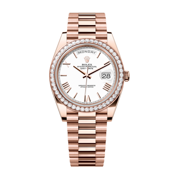 Rolex Day-Date 40 White Rose Gold 40mm