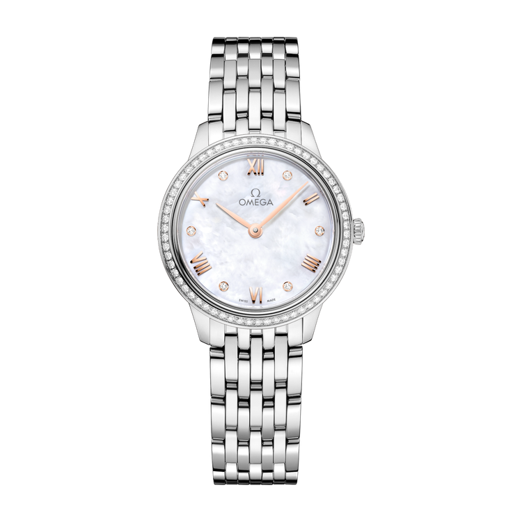 Omega De Ville Prestige White Steel 27.5mm