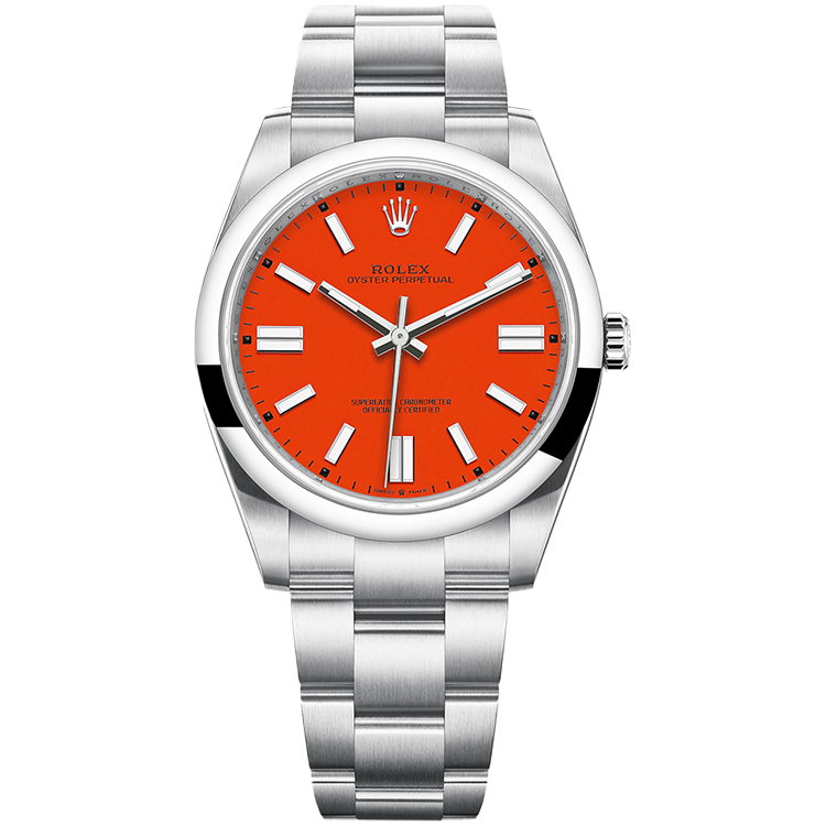Rolex Oyster Perpetual Red Steel 41mm