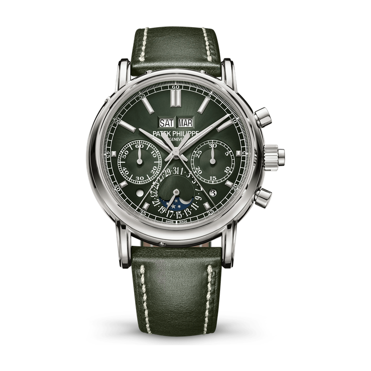 Patek Philippe Grand Complications Green White Gold Leather 40mm
