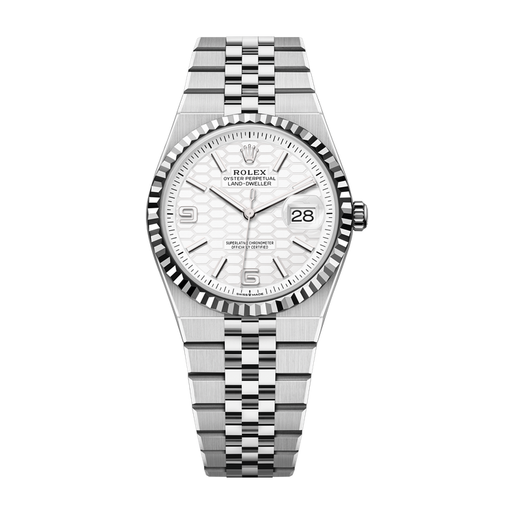 Rolex Land-Dweller 36 White Two-Tone 36mm