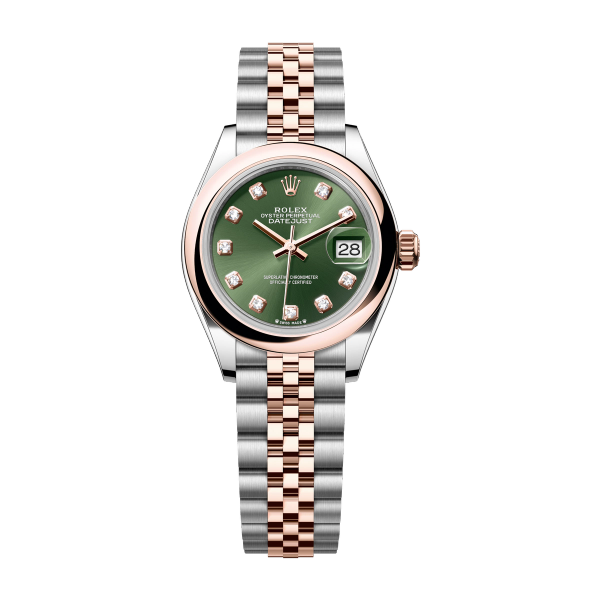 Rolex Lady-Datejust Green Two-Tone 28mm