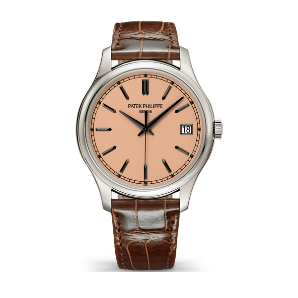 Patek Philippe Calatrava Rose Gold White Gold Alligator Leather 39mm