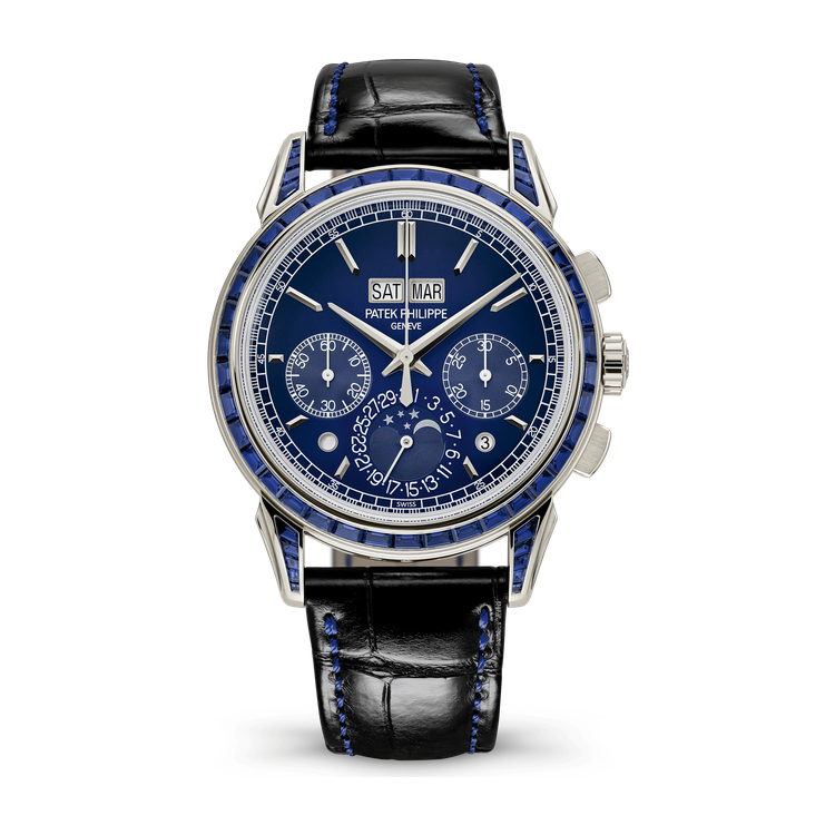 Patek Philippe Grand Complications Blue Platinum Alligator Leather 41mm