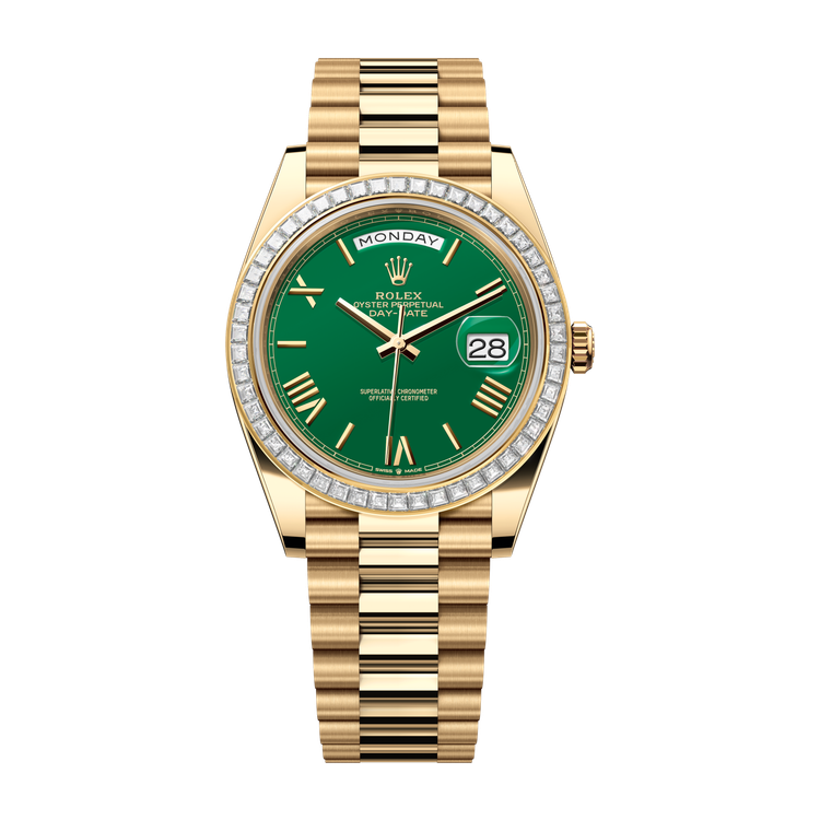 Rolex Day-Date 40 Green Yellow Gold 40mm