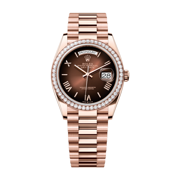 Rolex Day-Date 36 Brown Rose Gold 36mm