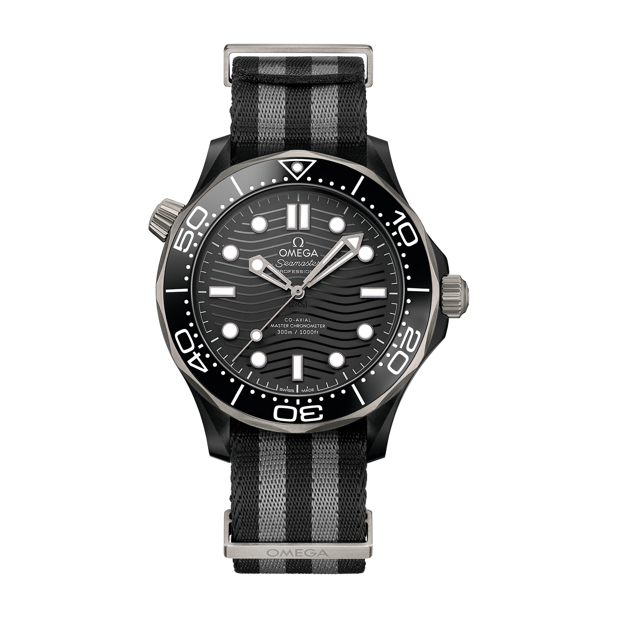 Omega Seamaster Diver 300M Black Ceramic Fabric 43.5mm