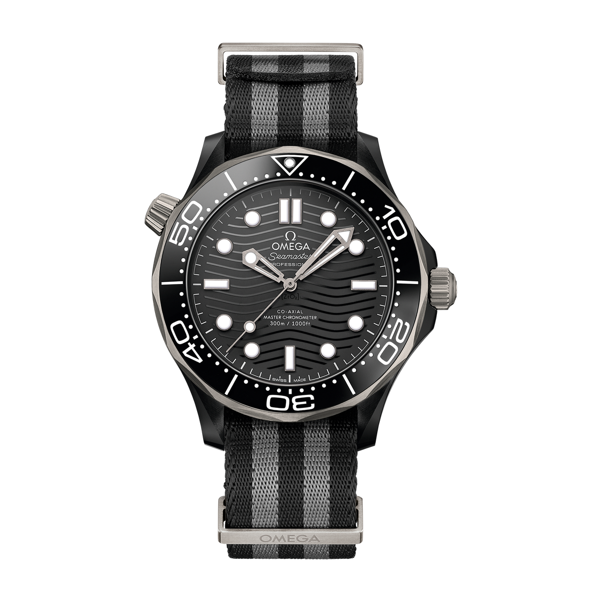 Omega Seamaster Diver 300M Black Ceramic Fabric 43.5mm