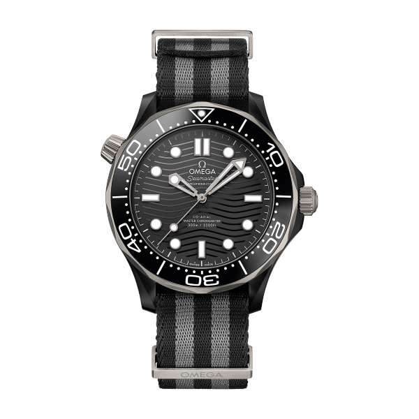 Omega Seamaster Diver 300M Black Ceramic Fabric 43.5mm