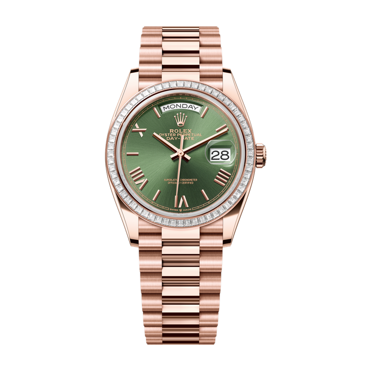 Rolex Day-Date 36 Green Rose Gold 36mm