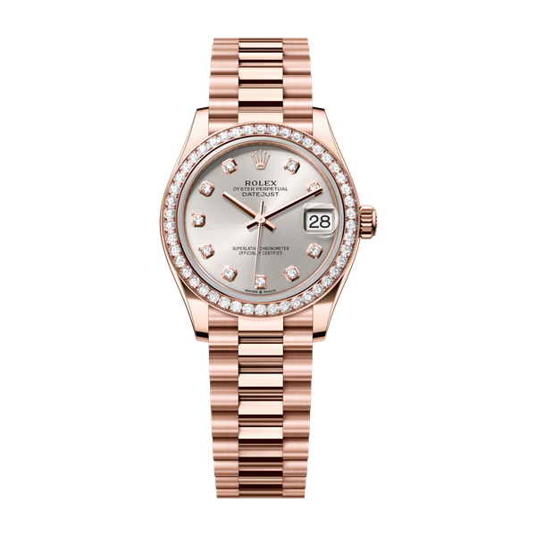 Rolex Datejust 31 Silver Rose Gold 31mm