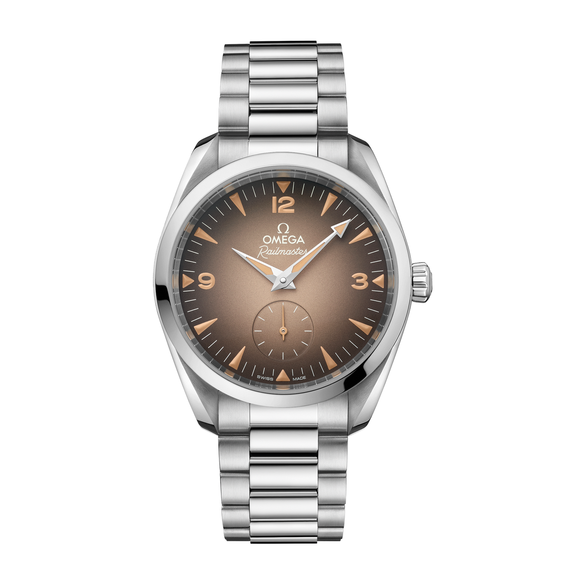 Omega Seamaster Railmaster Brown Steel 38mm
