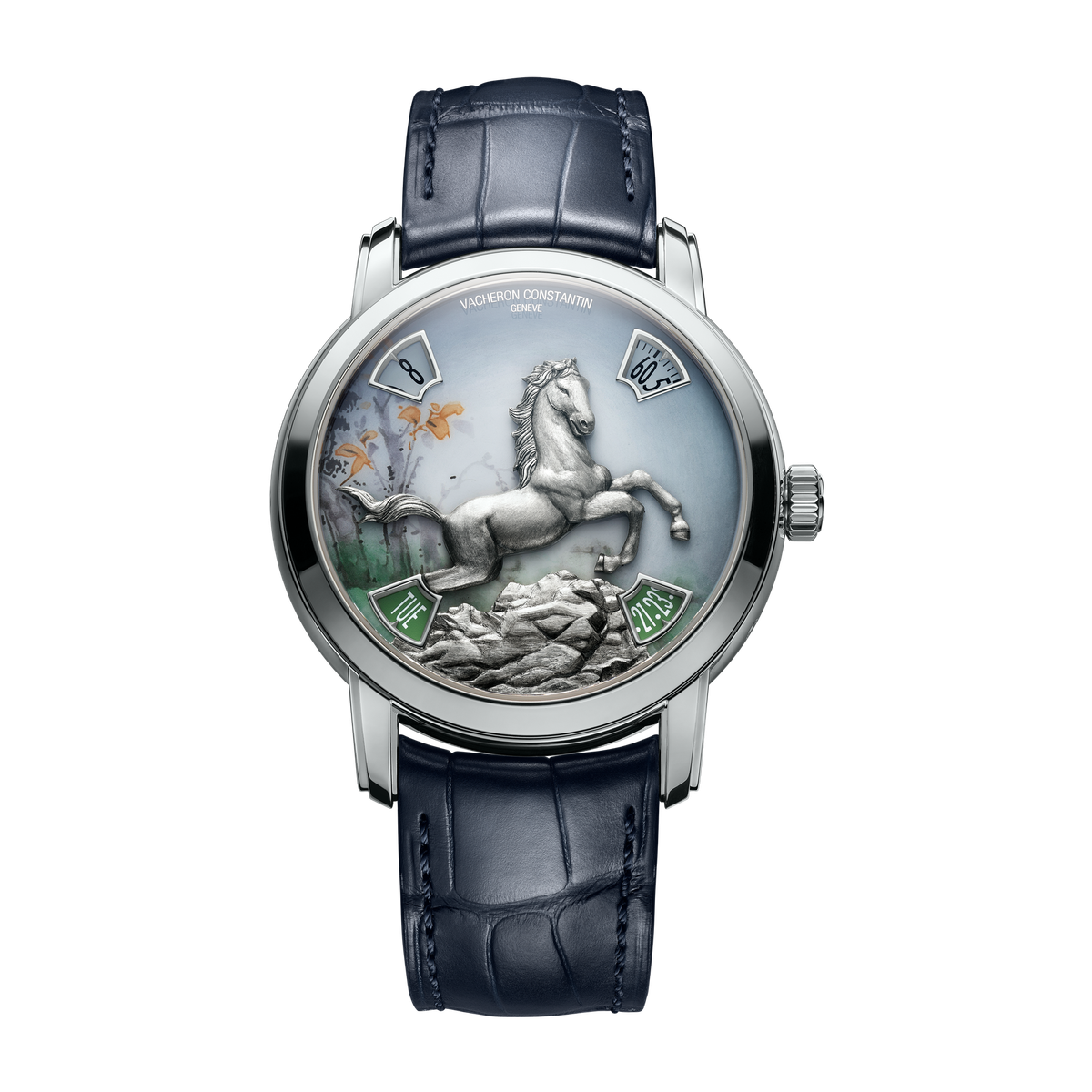 Vacheron Constantin Métiers d'Art The Legend of the Chinese Zodiac Gold Platinum Alligator Leather 40mm