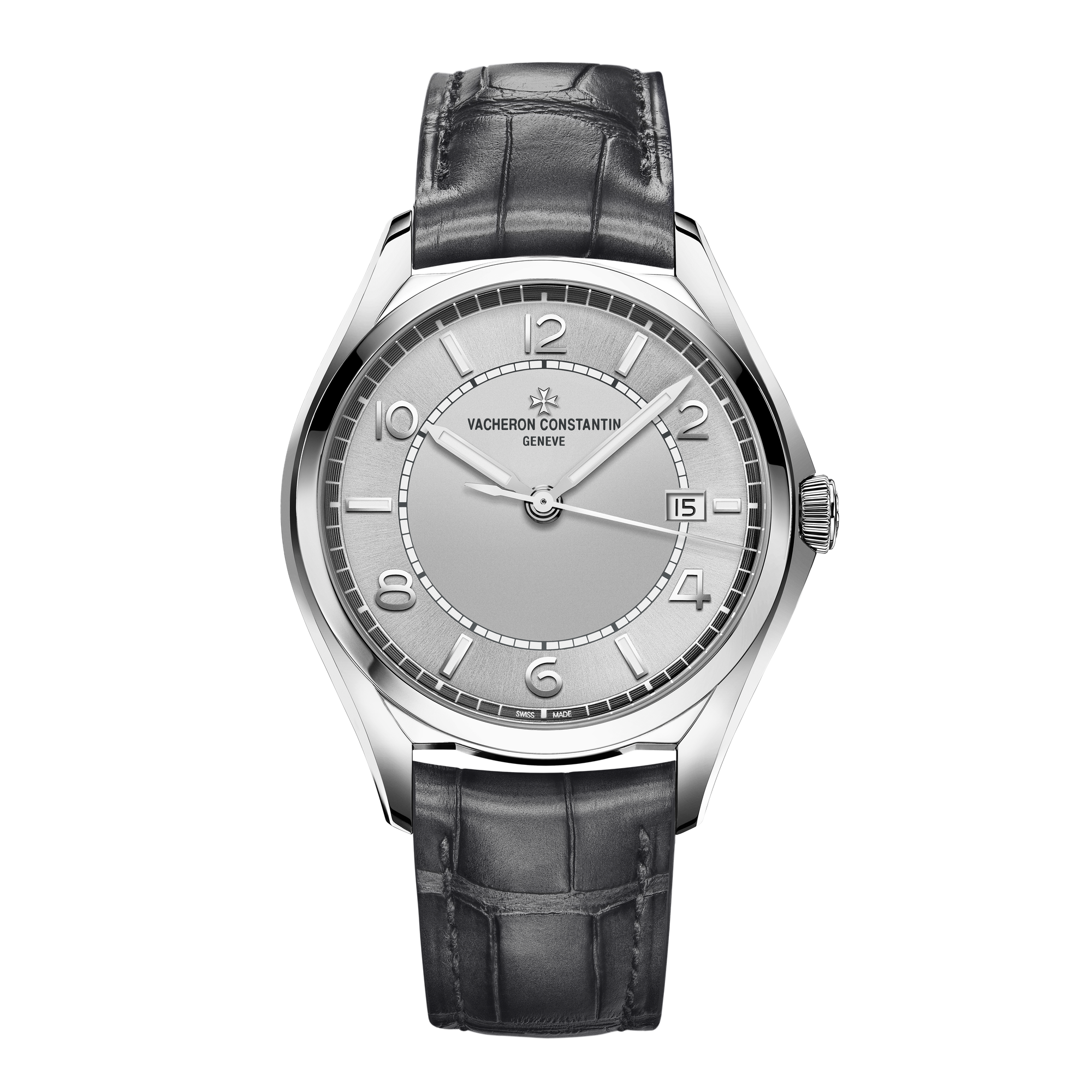 Vacheron Constantin Fiftysix Self-winding Grey Steel Alligator Leather 40mm