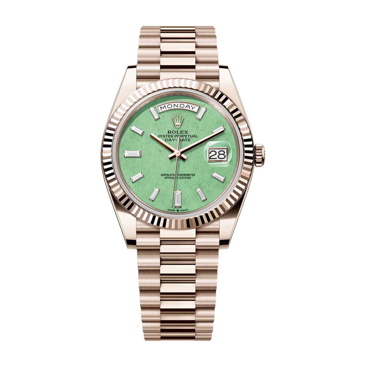 Rolex Day-Date 40 Green Rose Gold 40mm