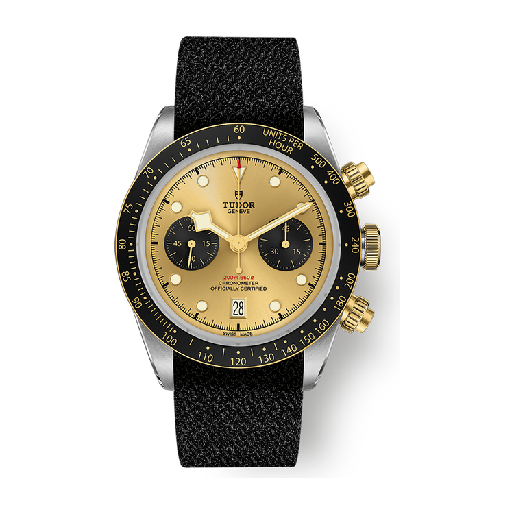 Tudor Black Bay Chrono S&G Champagne Two-Tone Fabric 41mm
