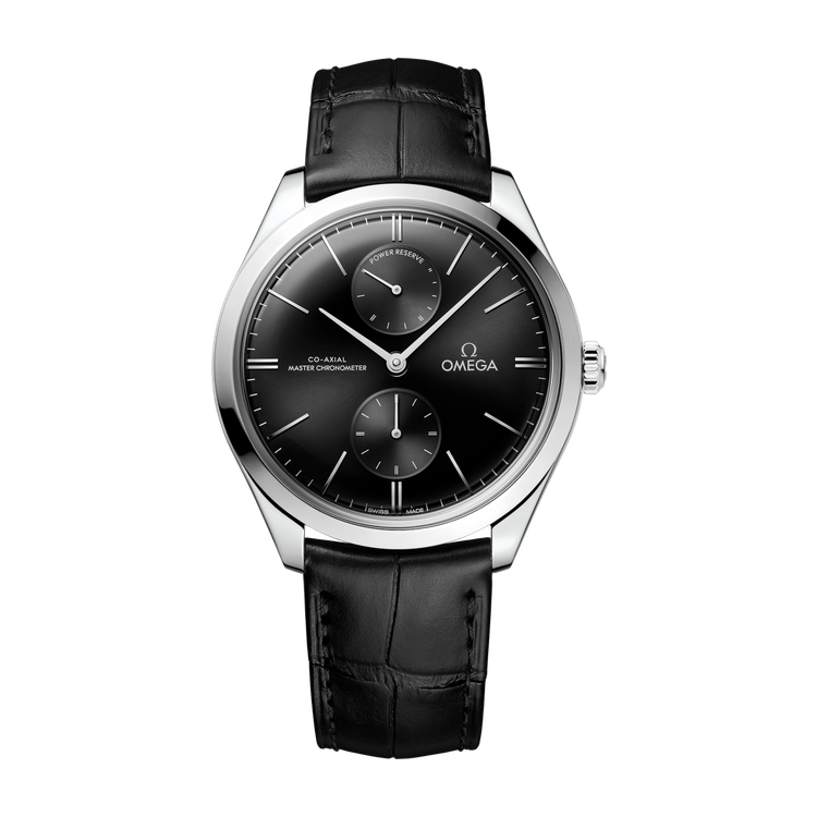 Omega De Ville Trésor Black Steel Alligator Leather 40mm