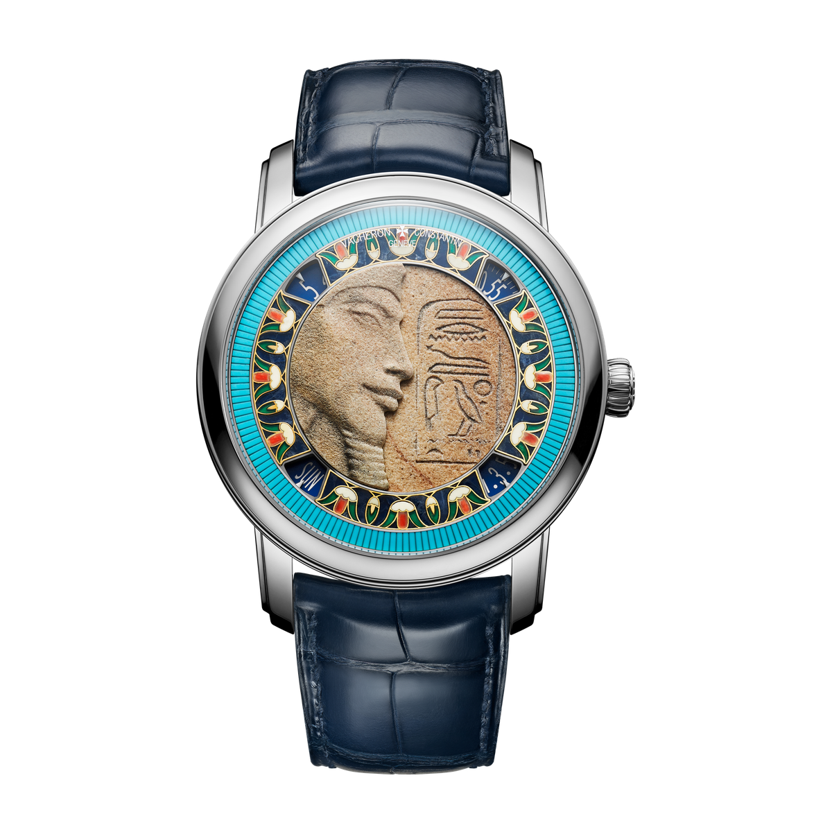 Vacheron Constantin Métiers d'Art Tribute to Great Civilisations Gold White Gold Alligator Leather 42mm